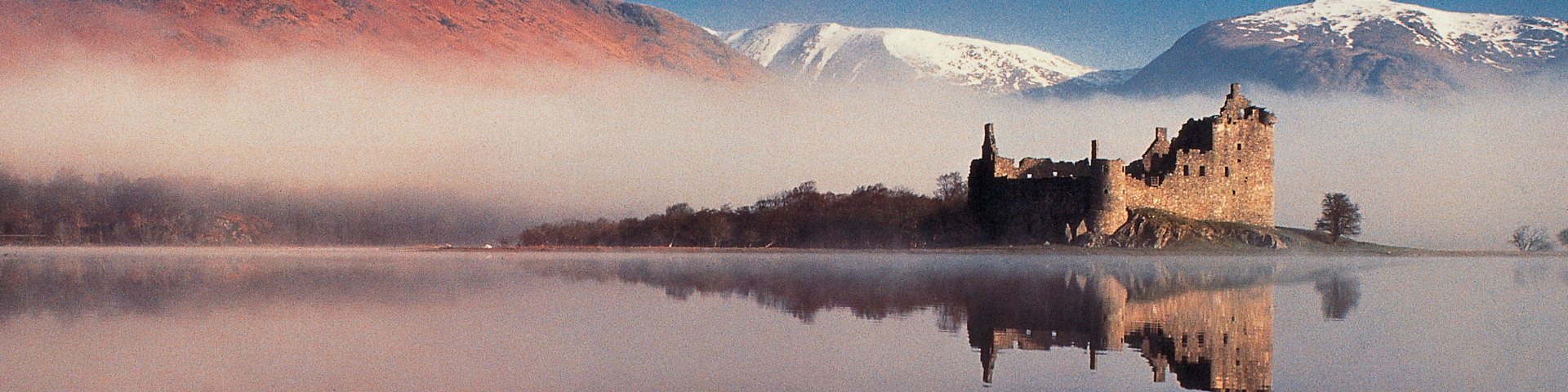 Kilchurn Castle by Loch Awe, Argyll in winter