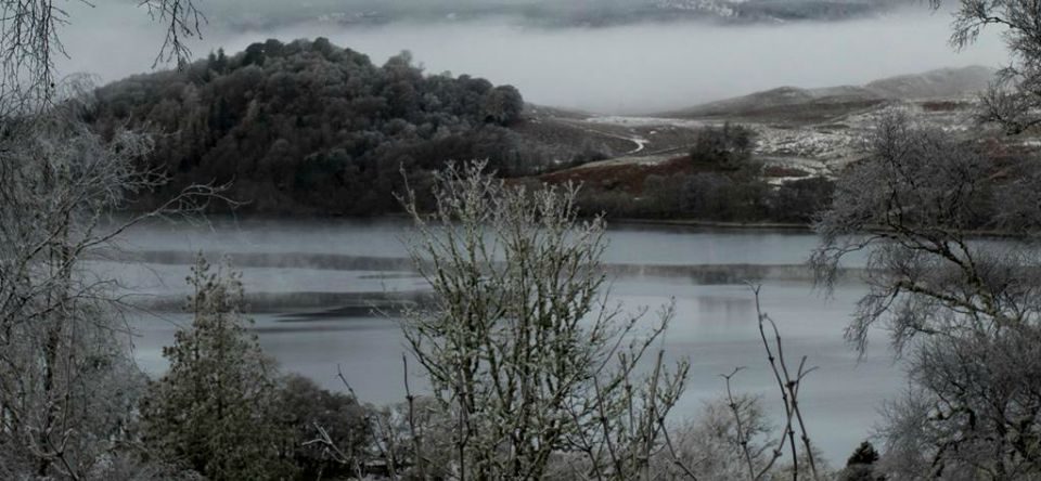 loch awe, argyll. taychreggan, winter break