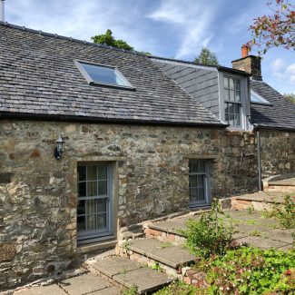 A rear view of the Stable Cottage