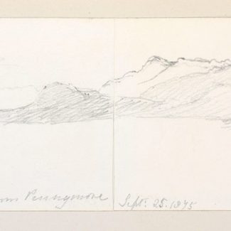 A sketch of Loch Fyne by Queen Victoria